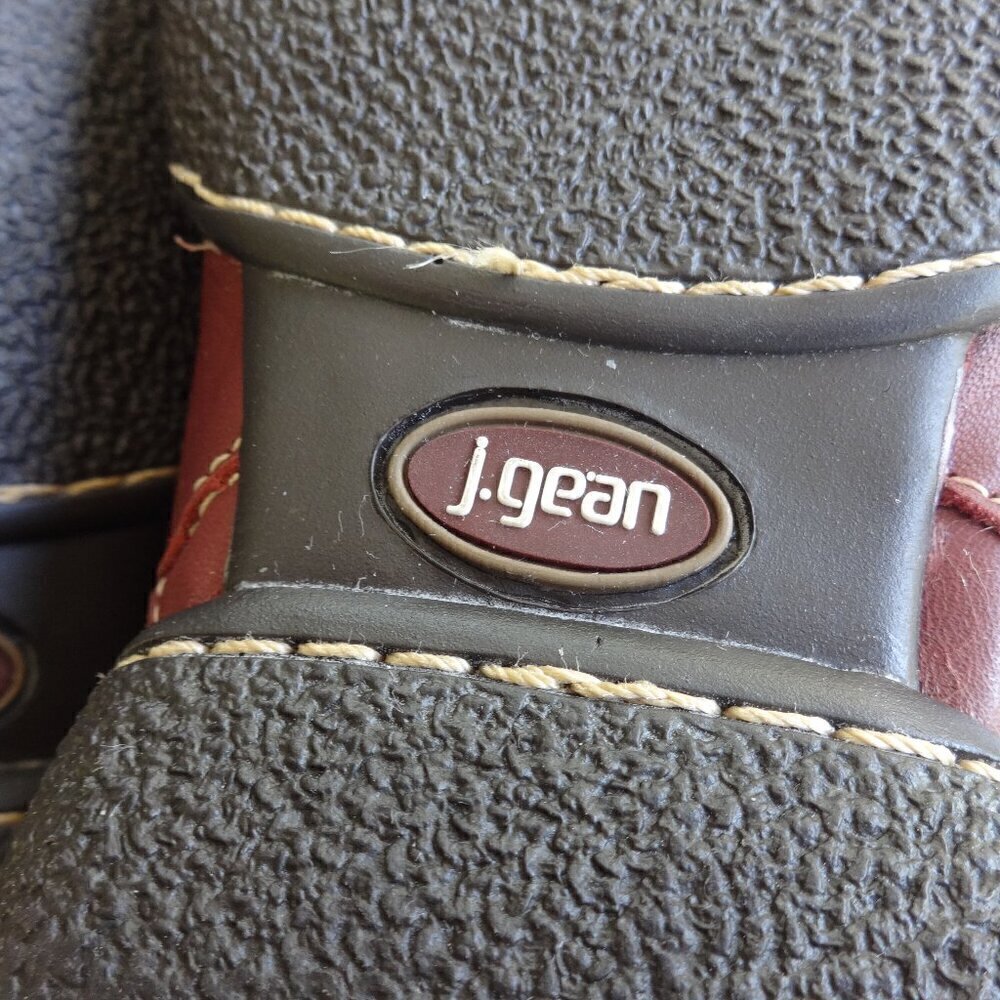 J.gean Brazian leather women's ankle boots side zip padded insole size 7-71/2 US - Picture 2 of 16